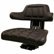 Aftermarket Wrap Around Black Universal Tractor Seat Fits John Deere, Fits Ford, Fits W222BL